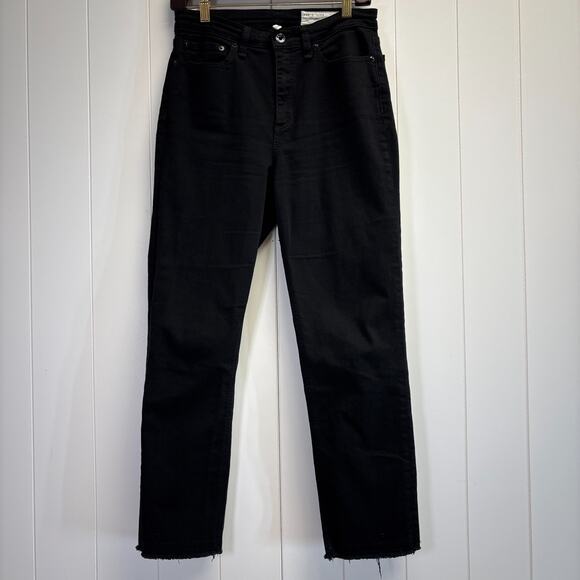 Rag & Bone Womens Preppy Nina High-Rise Ankle Cigarette Raw Hem Jeans Size 28 - Picture 1 of 8
